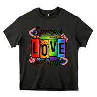 Asphalt spread love not hate Heavy Core Tee - OliviaCreatesArt