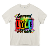 Cream spread love not hate Heavy Core Tee - OliviaCreatesArt