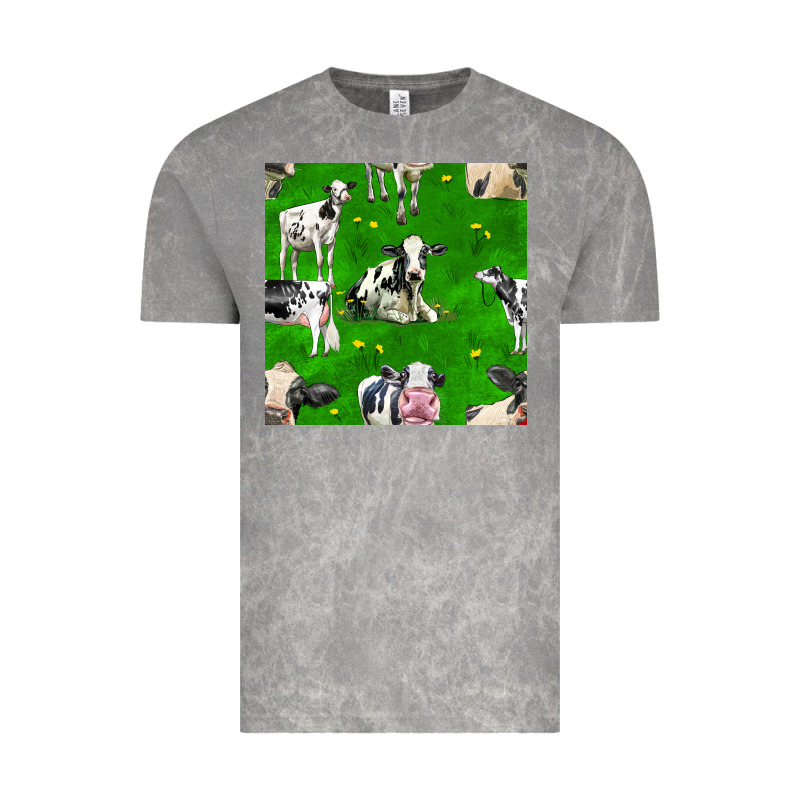 Holstein Cows Seamless Pattern Vintage Tee by BundleAndBundleShop | Teevron