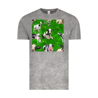 Cloud Rock holstein cows seamless pattern Vintage Tee - BundleAndBundleShop