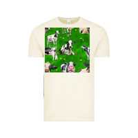Vintage Arctic holstein cows seamless pattern Vintage Tee - BundleAndBundleShop