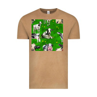 Vintage Camel holstein cows seamless pattern Vintage Tee - BundleAndBundleShop