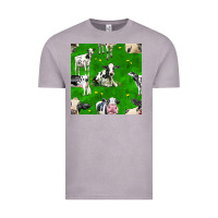 Vintage Zinc holstein cows seamless pattern Vintage Tee - BundleAndBundleShop