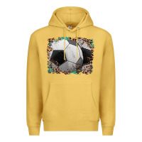 Antique Gold sports soccer background Premium Hoodie - Artiststas