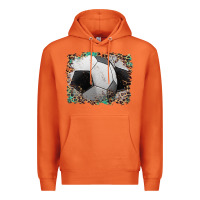 Carrot sports soccer background Premium Hoodie - Artiststas