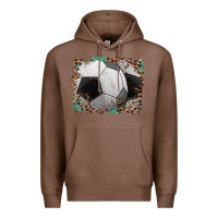 Chestnut sports soccer background Premium Hoodie - Artiststas