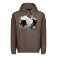 Coffee sports soccer background Premium Hoodie - Artiststas