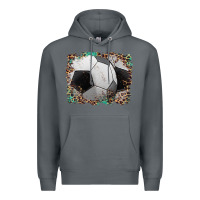 Rock sports soccer background Premium Hoodie - Artiststas
