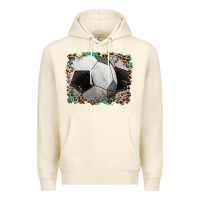 Sandshell sports soccer background Premium Hoodie - Artiststas