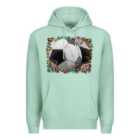 Seafoam sports soccer background Premium Hoodie - Artiststas