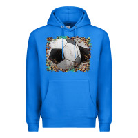 True Royal sports soccer background Premium Hoodie - Artiststas