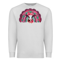 Dove Grey valentines day pink gemstones baby calf rainbow Premium Sweatshirt - Jasminsmagicworld