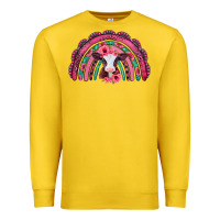 Lemon valentines day pink gemstones baby calf rainbow Premium Sweatshirt - Jasminsmagicworld
