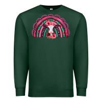Sports Green valentines day pink gemstones baby calf rainbow Premium Sweatshirt - Jasminsmagicworld