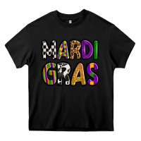 Black mardi gras copy Heavy Core Tee - OliviaCreatesArt