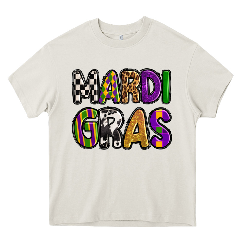 Mardi Gras Copy Heavy Core Tee by OliviaCreatesArt | Teevron