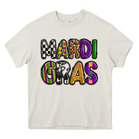 Cream mardi gras copy Heavy Core Tee - OliviaCreatesArt
