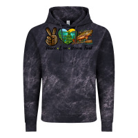 Cloud Black Peace Love Brown Trout Vintage Hoodie - LillyAllenDesigns