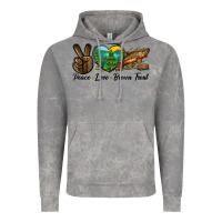 Cloud Rock Peace Love Brown Trout Vintage Hoodie - LillyAllenDesigns