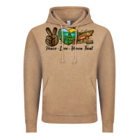 Vintage Coffee Peace Love Brown Trout Vintage Hoodie - LillyAllenDesigns