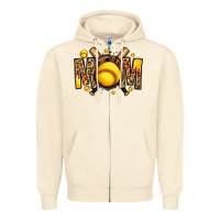 Sandshell softball mom Zipper Hoodie - Jasminsmagicworld