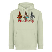 Matcha happy holidays christmas trees Heavyweight Hoodie - Jasminsmagicworld