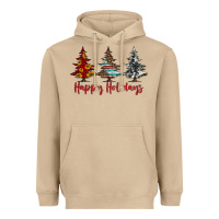 Mushroom happy holidays christmas trees Heavyweight Hoodie - Jasminsmagicworld