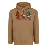 Toasted Coconut happy holidays christmas trees Heavyweight Hoodie - Jasminsmagicworld