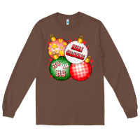 Chestnut merry christmas ball Long Sleeve Tee - CowhideDigitalArt