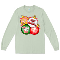 Matcha merry christmas ball Long Sleeve Tee - CowhideDigitalArt