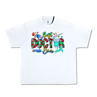 White Best Doctor Ever Urban Heavy Tee - CowhideDigitalArt