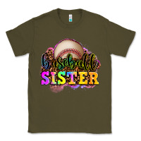 Army Green baseball sister Classic Tee - OliviaCreatesArt