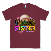 Burgundy baseball sister Classic Tee - OliviaCreatesArt
