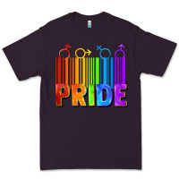 Plum Pride Barcode Premium Tee - FaDigitalArtStudio