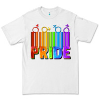 White Pride Barcode Premium Tee - FaDigitalArtStudio