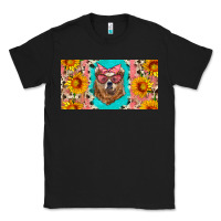 Black mama bear with sunflowers and glasses license plate Classic Tee - Artiststas