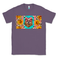 Lavender mama bear with sunflowers and glasses license plate Classic Tee - Artiststas