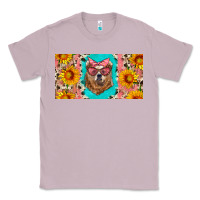 Lilac mama bear with sunflowers and glasses license plate Classic Tee - Artiststas