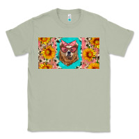 Matcha mama bear with sunflowers and glasses license plate Classic Tee - Artiststas