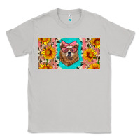 Moon Dust mama bear with sunflowers and glasses license plate Classic Tee - Artiststas