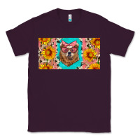 Plum mama bear with sunflowers and glasses license plate Classic Tee - Artiststas