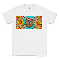 White mama bear with sunflowers and glasses license plate Classic Tee - Artiststas
