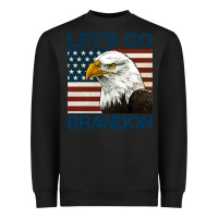 Black american bald eagle let's go brandon Heavyweight Sweatshirt - Jasminsmagicworld
