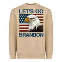 Mushroom american bald eagle let's go brandon Heavyweight Sweatshirt - Jasminsmagicworld