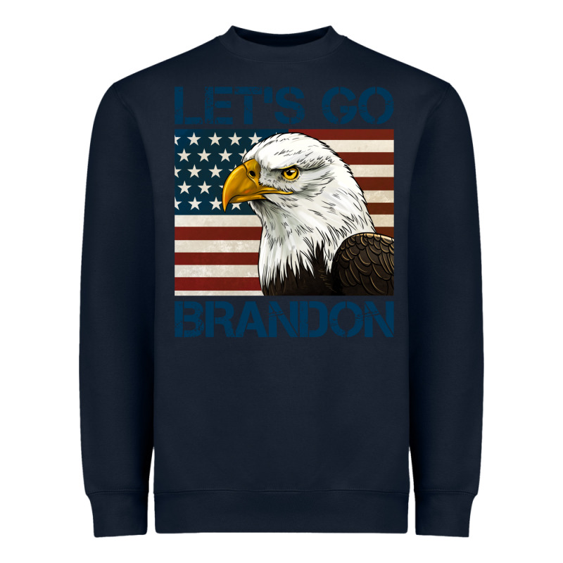 American Bald Eagle Let's Go Brandon Heavyweight Sweatshirt by Jasminsmagicworld | Teevron