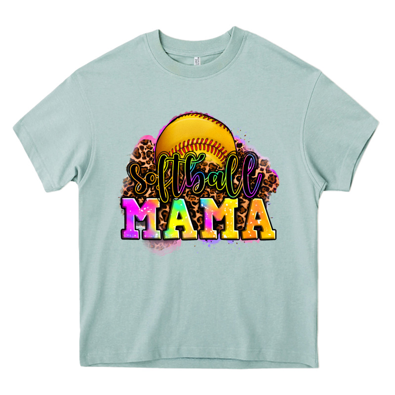 Softball Mama Heavy Core Tee by OliviaCreatesArt | Teevron