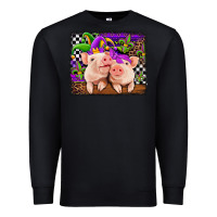 Black mardi gras western leopard pigs Premium Sweatshirt - Jasminsmagicworld