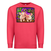 Cardinal mardi gras western leopard pigs Premium Sweatshirt - Jasminsmagicworld