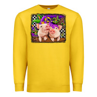 Lemon mardi gras western leopard pigs Premium Sweatshirt - Jasminsmagicworld