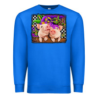 True Royal mardi gras western leopard pigs Premium Sweatshirt - Jasminsmagicworld